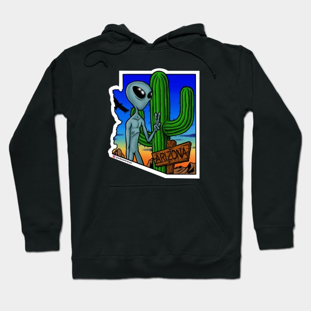 Arizona Visitor Hoodie by TommyVision